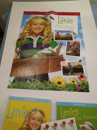 LOT AMERICAN GIRL BOOKS #1 LANIE #2 LANIE'S REAL Poster Stickers 2 BOOK LOT - Picture 2 of 10