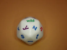 Alphabet Die 30mm 30 Sided Multicolor RPG Tabletop Supply Tool Games Education