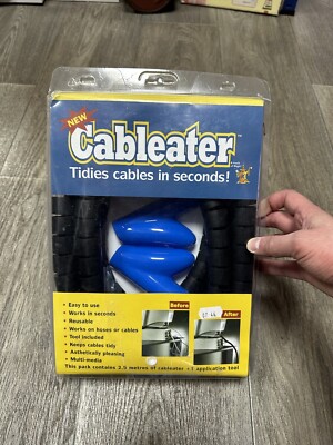 Comet Cableater: Kabelaufräumspirale schwarz (2,5 Meter und ein Applikationswerkzeug