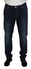 Dolce & Gabbana Elegant Blue Denim Men's Pants Authentic