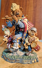 Boyds Bear Friends Folkstones Sam Libby and Ellis Fife and Drum Figurine 2886