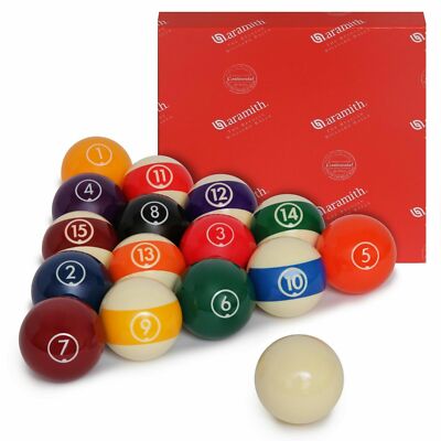 Billard Kugeln Ballset Aramith Kugelsatz ''Continental'' 57,2 mm Pool Kugelset