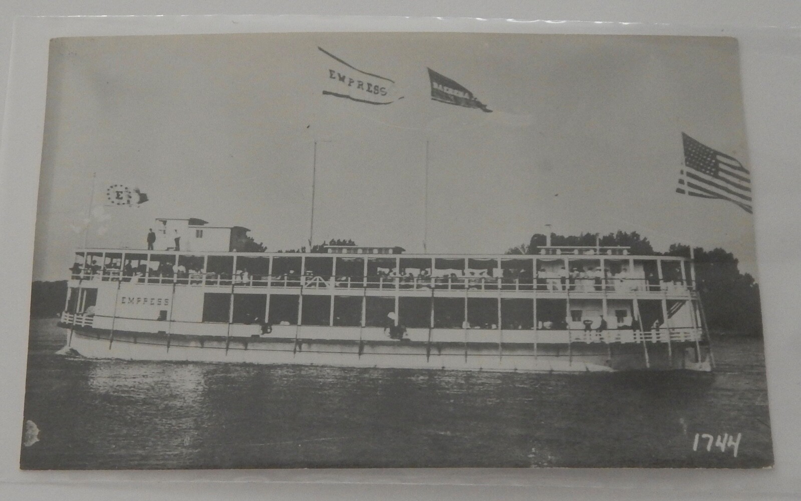 Steamship Steamer EMPRESS ferry real photo postcard RPPC