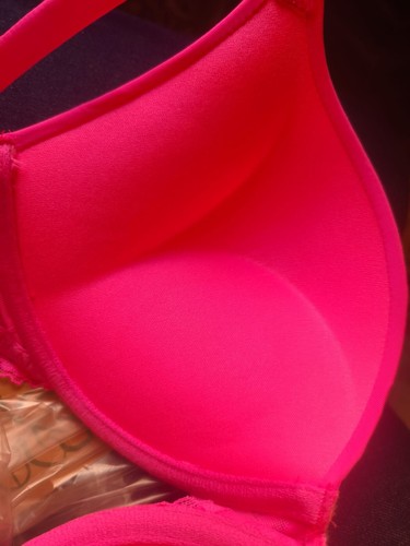 Sujetador push-up After Eden Tess extra Boost con aros talla 80A UK 36A rosa neón - Imagen 2 de 5