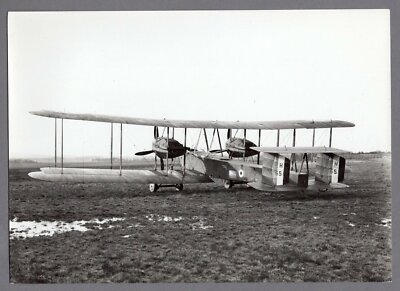 VICKERS VIMY BOMBER LARGE VINTAGE ORIGINAL ROYAL AIRCRAFT ESTABLISHMENT PHOTO 