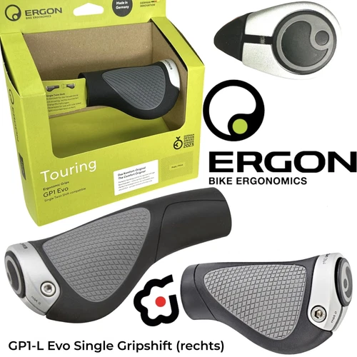 Ergon GP1 EVO Single Grip Shift Mtb City Tour Ebike Fahrrad Griffe Nexus Rohloff