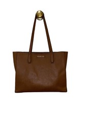 Michael Kors Brown Pebbled Leather Large Tote Shoulder Bag 14.5x11x5