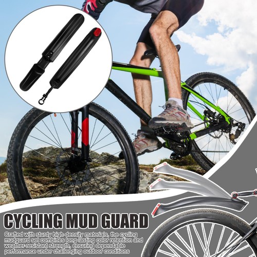 Cycling Mud Guard Bike Tire Mudguard Waterproof Reflective Longer Rear - Picture 6 of 12