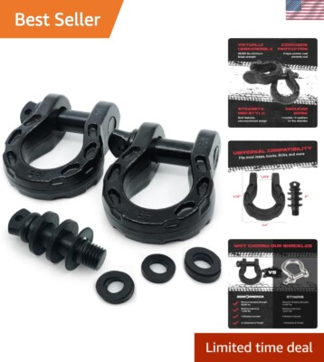 #ad Heavy Duty Off Road Shackles 68K lbs with Anti Rust for Ultimate Durability $45.00