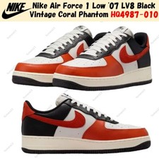 Nike Air Force 1 Low '07 LV8 Black Vintage Coral HQ4987-01 US Men's Cust