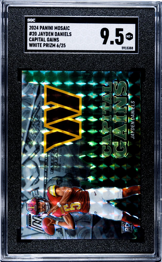 Jayden Daniels Panini Mosaic Capital Gains #20 White