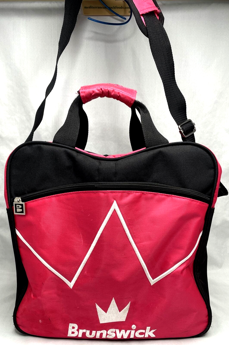 Brunswick TZone Bowling Ball Pink Swirl & Tote Black Pink Bag