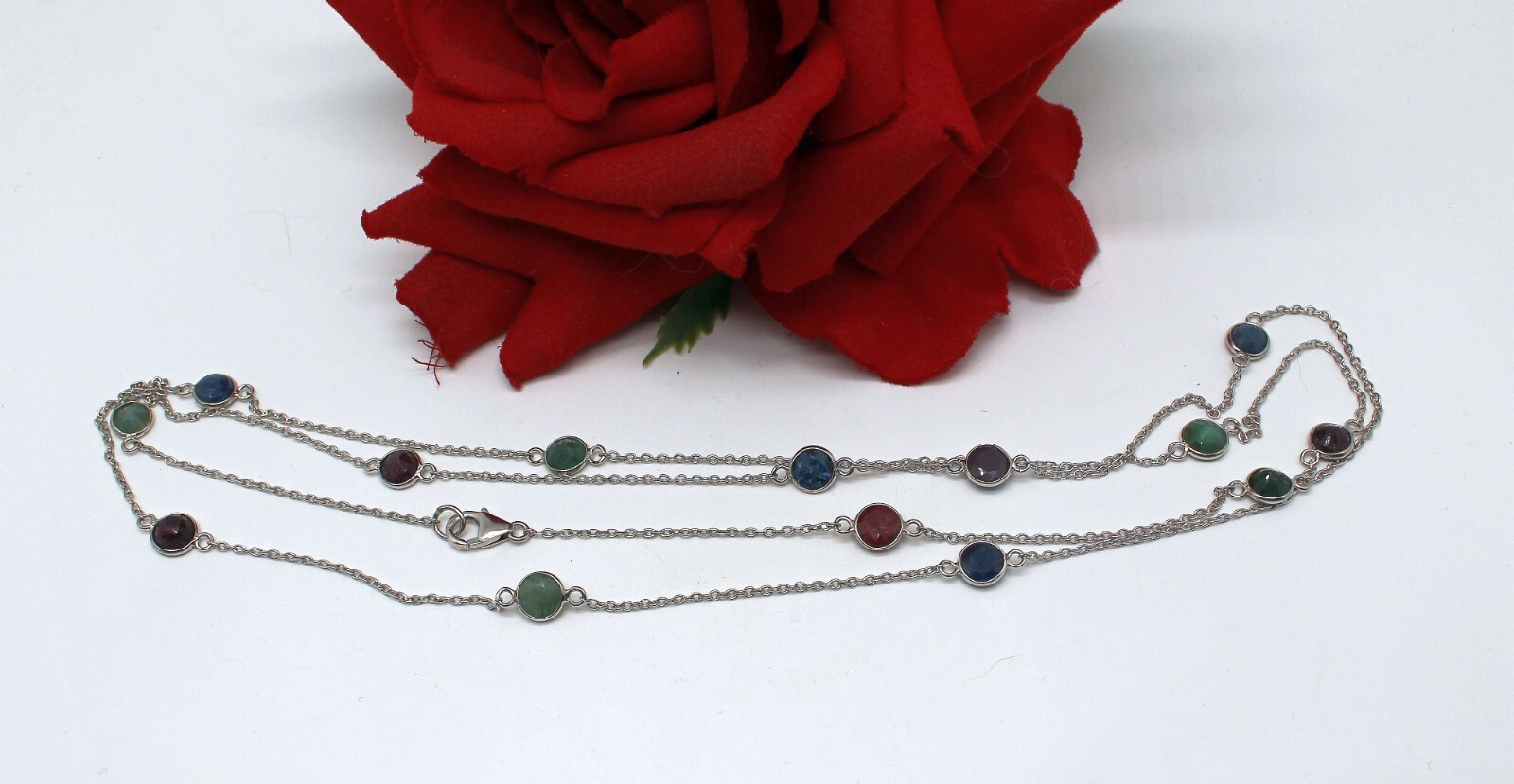 Sterling Silver JTV Gemstone Station  8.57g 36