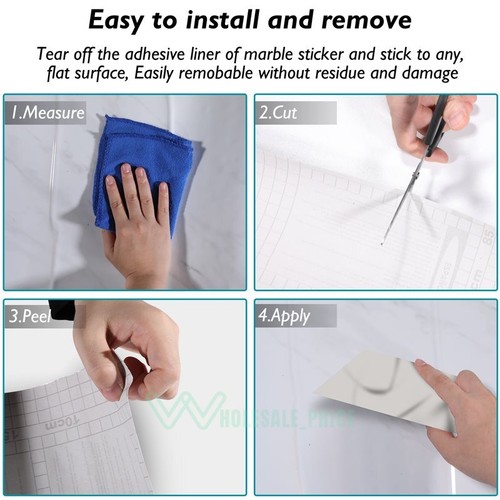 Rollo De Papel Mármol Tapiz Decorativo Autoadhesivo Para Sala Cocina Habitacion - 第 27/79 張圖片