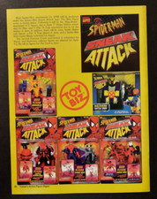 Figuras de ataque furtivo Spider-Man 1997 Marvel ~ página de vista previa de revista/anuncio impreso