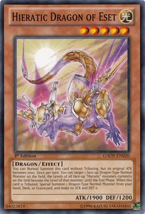 Hieratic Dragon of Eset - GAOV-EN020 - Common - 1st Edition x3 - Lightly Played