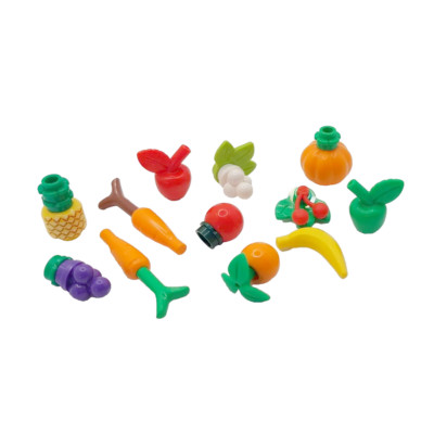LEGO  Minifigur Essen Obst Gemüse Halloween Kürbis Ananas Äpfel Trauben