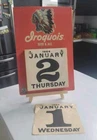 1964 Vintage Iroquois Beer & Ale Calandar Beer Sign Advertising Rare!!
