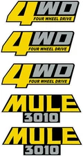 #5580p  mule and 4wd decals 3010 Laminated