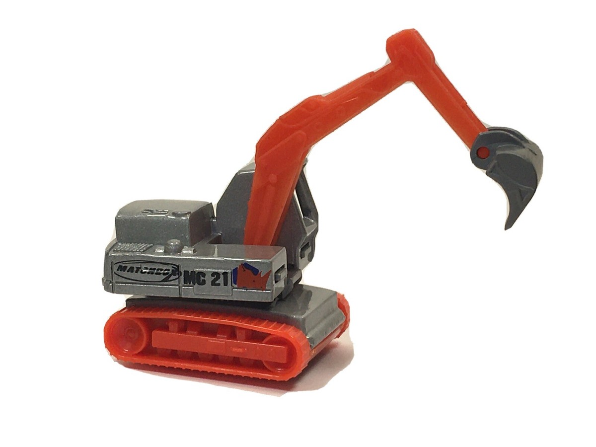 MATCHBOX MC 21 EXCAVATOR 1980 YELLOW WITH RED SHOVEL WITH