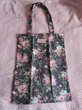 GreenGate Stofftasche grau mit Blumen neuwertig Green Gate 