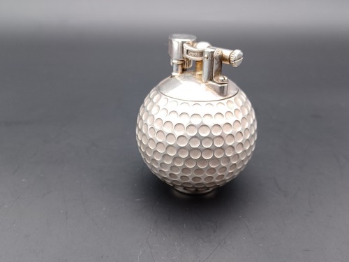 Seltener antiker Dunhill Golfball Benzinfeuerzeug - Sterlingsilber 925 - BA08-1495 - Bild 5 von 21