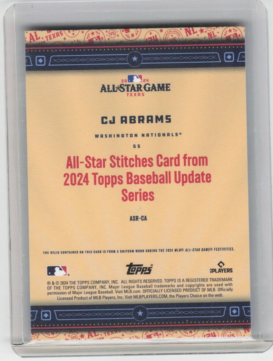 Topps - ジャッジ　topps 2024 AllStarStitchesJersey JUDGE TOPPS 2024 ALLSTARSTITCHESJERSEY RED LIMITED 540610 | eBay