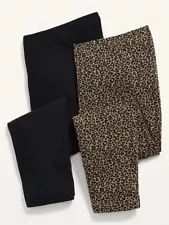 NWT Old Navy 2-Pack Women's High-Rise Cropped Jersey Leggings Pants M L 