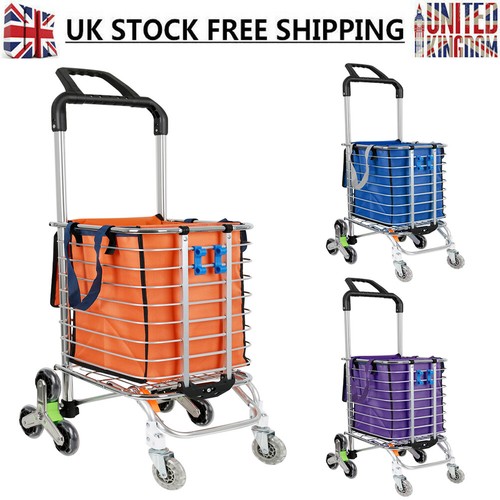8Wheel Foldable Large Shopping Trolley Cart Bag Market Grocery Luggage