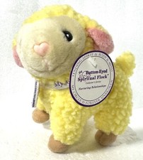 My Button Eyed Spiritual Flock Yellow Plush Sheep Nurturing 1999 6 W/ Tags