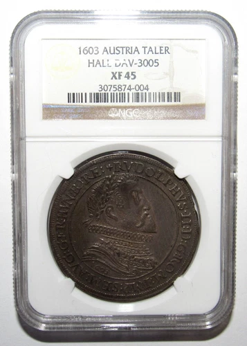 Austria 1603 Thaler Hall Dav-3005 NGC XF 45