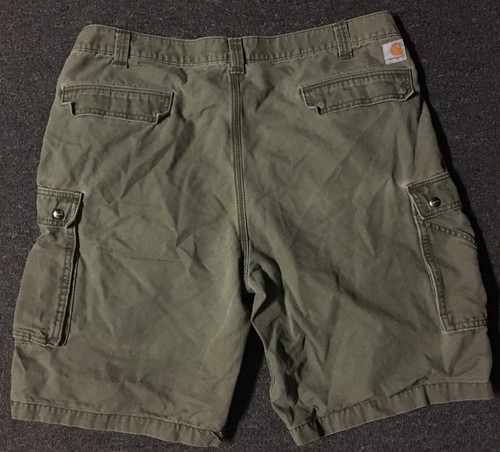 Vtg 90s Carhartt Cargo Shorts 42 Relaxed Army Punk Grunge Military USA WIP Biker