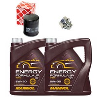 MotoröL Set Mannol 5W30 8 Liter + ÖLfilter + Schraube FüR Mitsubishi Outlander