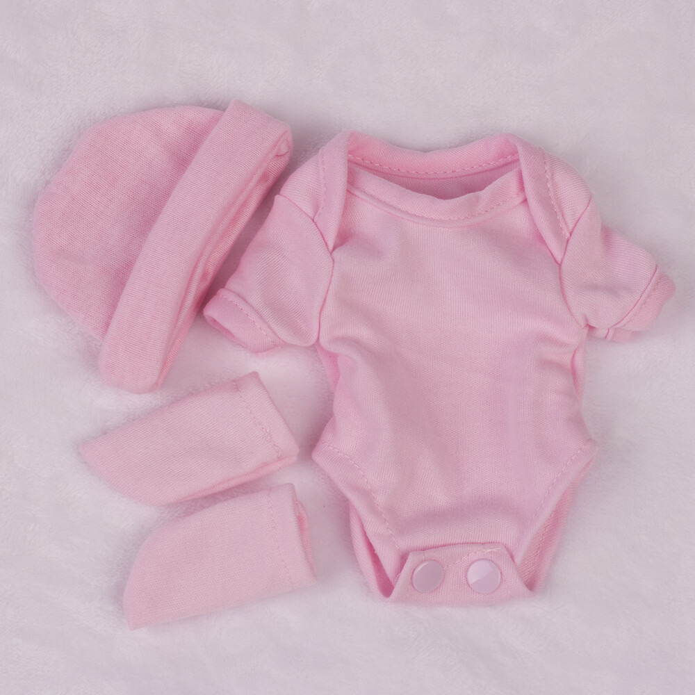 Reborn Doll Clothes for 10-11inch Preemie Baby Girl Doll Outfit