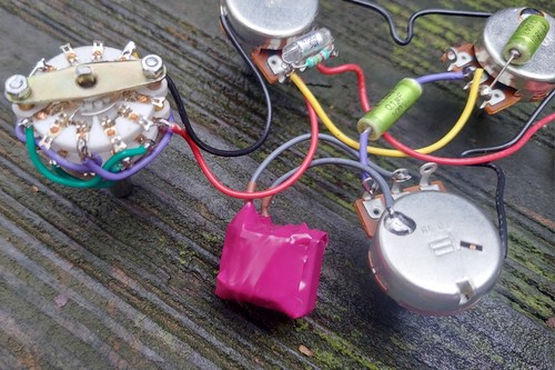 Solderless Gibson Ripper Custom Wiring Harness 5/w Switch Bourns Pots ERO Caps - 第 4/4 張圖片