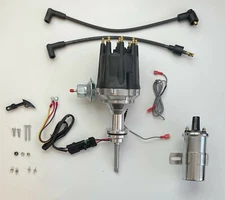 1951-59 HEMI 331 354 CHRYSLER SMALL CAP HEI Distributor + CHROME 45k COIL DODGE