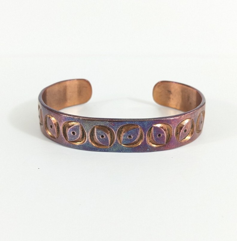 Solid Copper Cuff Bracelet PNW Signed BY Artisan … - image 1