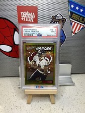 LAMAR JACKSON 2021 Panini Prestige Football Heroes GOLD 8 /99 Jersey# PSA 9