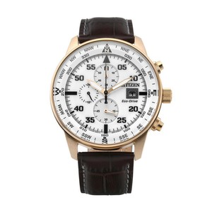 Citizen Eco-Drive CA0693-12A Chronograph Leather Strap Mens Watch 44mm 4974374273321 | eBay