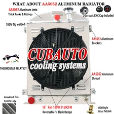 4 Row Radiator Shroud Fan Relay Kits Fit 1928-1931 Ford Model A 1932 Hi-Boy V8