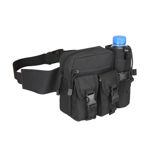 Tactical Waist Pack Tasche mit Trinkflaschentasche Halter Molle Bauchtasche Gürteltasche - Bild 11 von 13