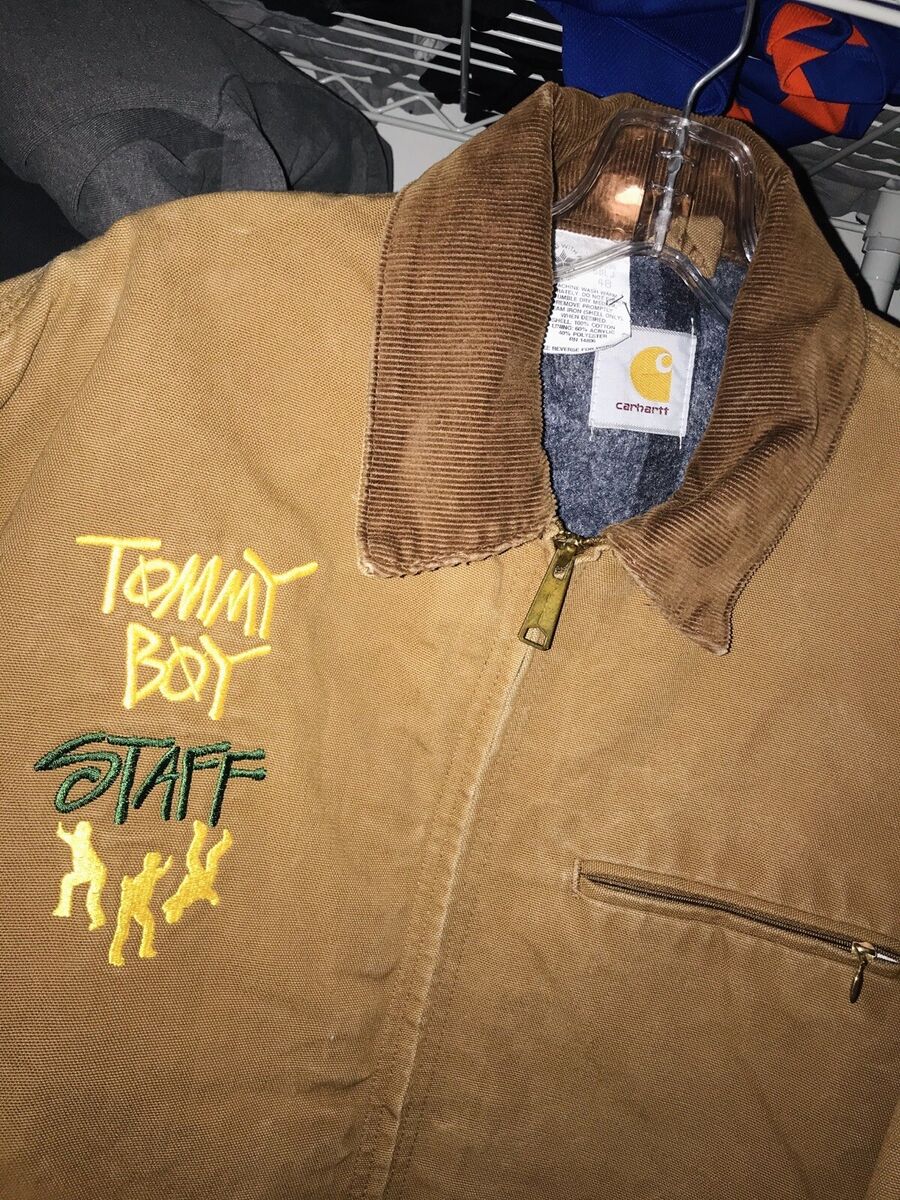 carhartt tommy boy records staff jacket detroit stussy rare great condiiton  XL