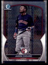 2023 Bowman Chrome Jaison Chourio Cleveland Guardians #BCP-226 3 Card Lot