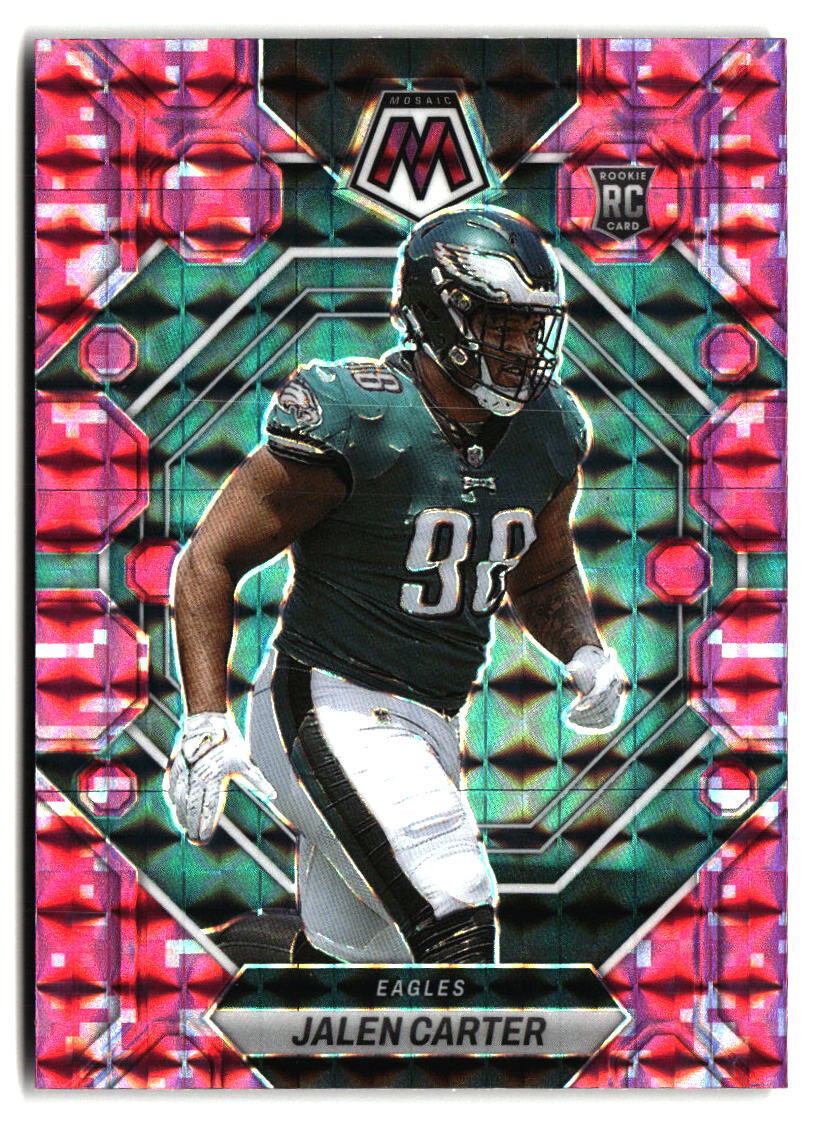 2023 Panini Mosaic #328 Jalen Carter Camo Pink Mosaic