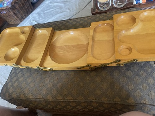 Vassoio da portata a buffet espandibile a 3 livelli in legno Karoff anni '50 metà secolo moderno - Foto 13 di 24