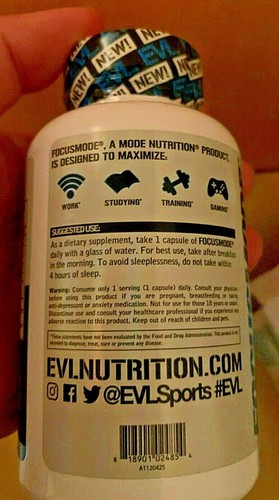 EVLution Nutrition FocusMode, 30 Veggie Kapseln, 30 Portionen - Bild 4 von 6
