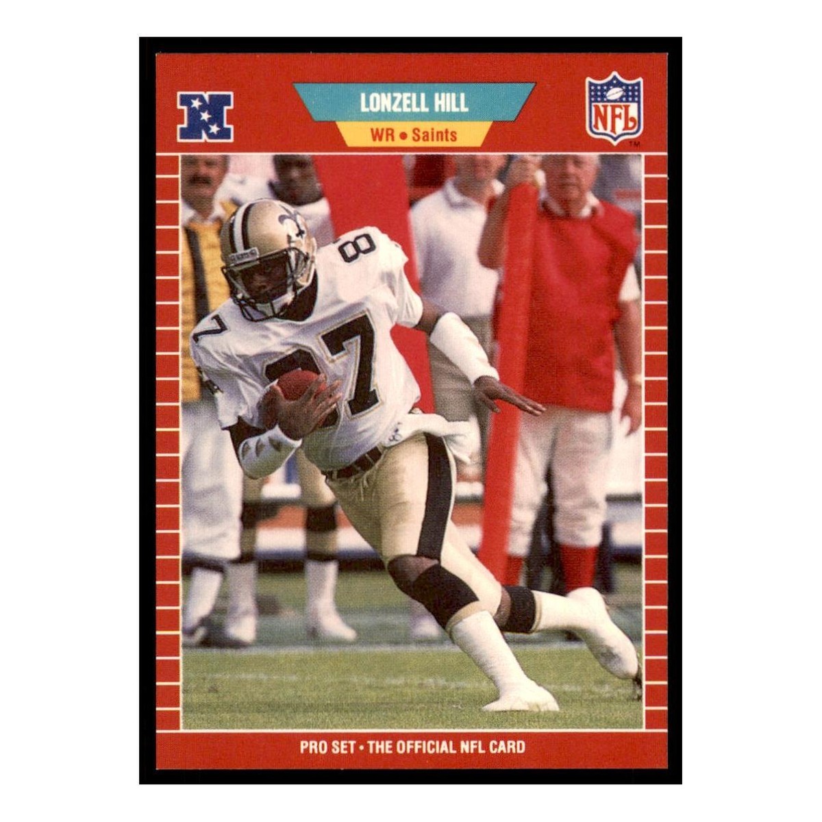 ADULT ロールチケット 6771番〜　レア 1989 Pro Set #268 Lonzell Hill Rookie New Orleans Saints Football