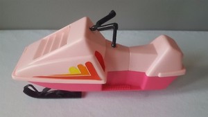 barbie with snowmobile