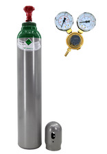 Gasflasche Reines Argon (100%) Schweißgas 8 Liter TIG mit Minderer