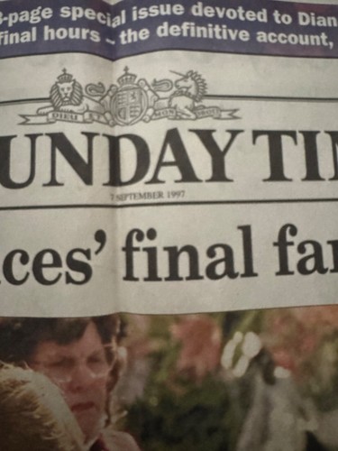 Original“The Sunday Times”plus magazine 7th Sept 1997 -Diana Princess of Wales - Picture 2 of 5